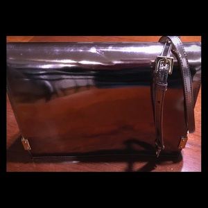 Stuart Weitzman Pink and Gold Mirrored Handbag